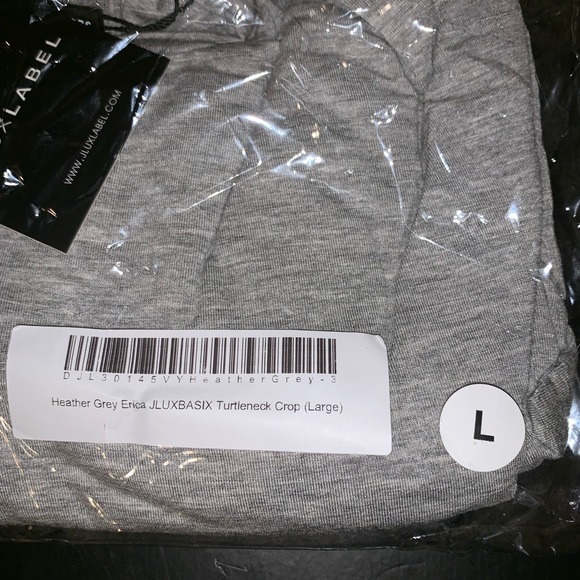 NWT JLUXLABEL Heather Grey Erica Turtleneck Crop - Picture 11 of 11
